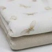 Tissu Maille Tricot Côtelé - Papillons Blancs - (Tissus Jersey)