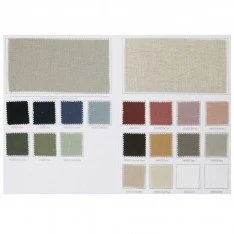 Tessuto Di Lino Stone Washed (Struttura Slub) Carta Di Colore