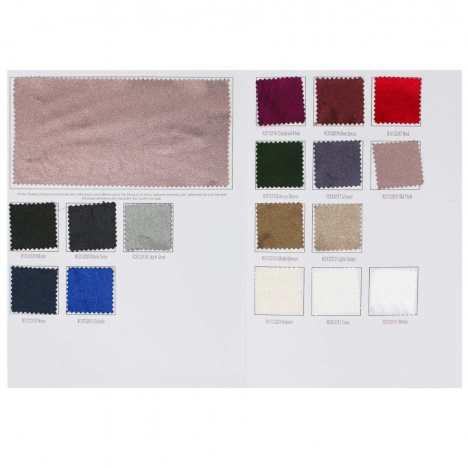 Stretch Satijn Stof Kleurenkaart - (Modestoffen)