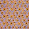 Digitale Print Bamboe Jersey - Madeliefje Bloem Lila Oranje