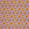 Tessuto Jersey Di Bambù Digitale - Margherita Lilla Arancione - (Tessuto Jersey Stampato)