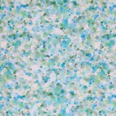 Bambusjersey Digital Mønstre - Malingprikker Grøn Blå