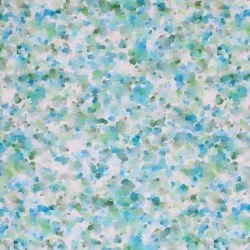 Digitale Print Bamboe Jersey - Verfstippen Groen Blauw