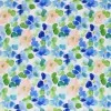 Digitale Print Bamboe Jersey - Geschilderde Bloem Kobalt 