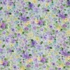 Tissu Jersey Bambou Impression Numérique - Floraison Printanière Lilas Jaune 