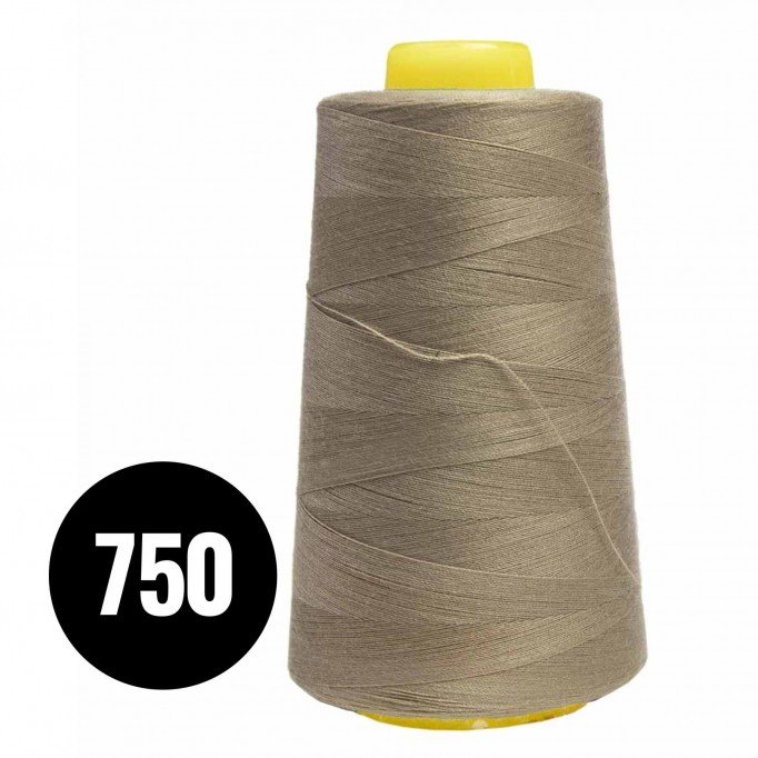 Overlock Tråd Taupe (750) - (Sytråd)