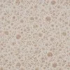 Rippstrick Jersey Stoff - Beige Vintage Blumen
