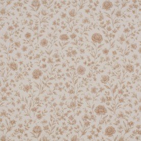 Rib Jersey Strikstof - Beige Vintage Blomst