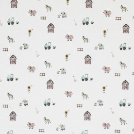 Rippstrick Jersey Stoff - Mini Bauernhofleben