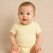 Rib Jersey Stof Pastel Geel Rib Jersey Stof Pastel Geel - (Jersey Stoffen)