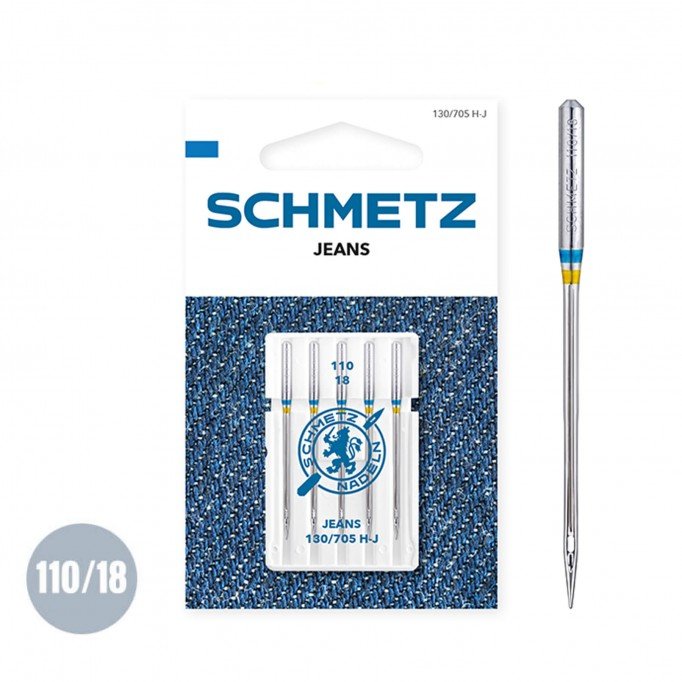 Schmetz Jeans Needle 110/18 (130/705 H-J) Schmetz Jeans Needle 110/18 (130/705 H-J) - (Needles (Haberdashery))