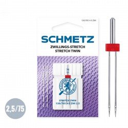 Schmetz Zwillings Stretch Nadel 2,5/75 (130/705 H-S ZWI) 
