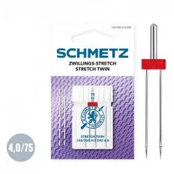 Schmetz Stretch Tweelingnaald 4,0/75 (130/705 H-S ZWI)