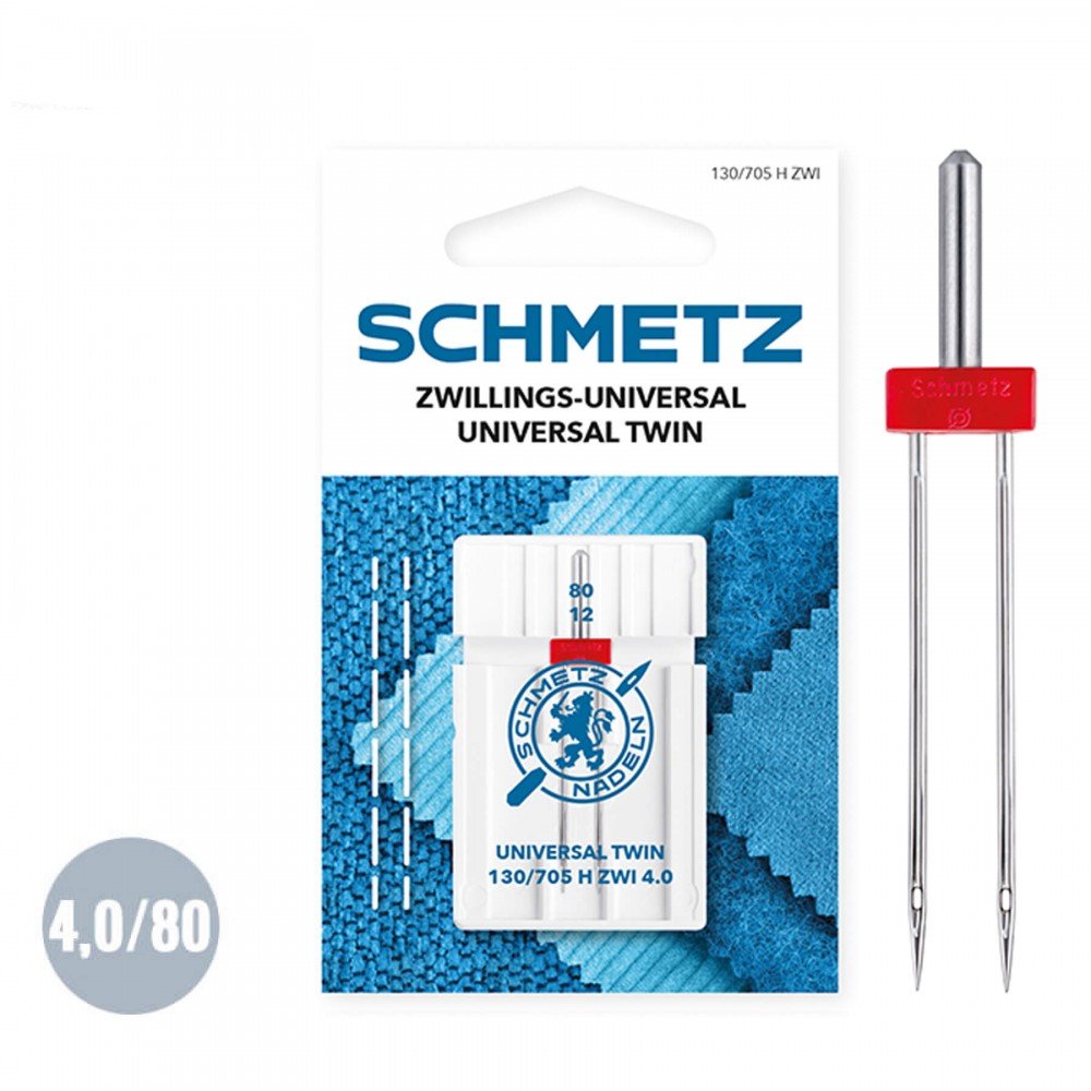 Schmetz Universal Dobbelt nåle 4,0/80 (130/705 H ZWI) 
