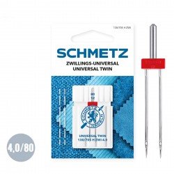 Schmetz Zwillings Universal Nadel 4,0/80 (130/705 H ZWI) 