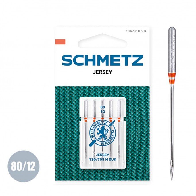 Schmetz Jersey Nadel 80/12 (130/705 H SUK) Schmetz Jersey Nadel 80/12 (130/705 H SUK) - (Nadeln (Kurzwaren))