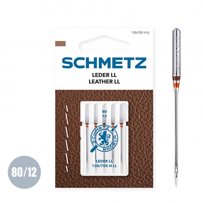 Schmetz Aghi Per il Cuoio 80/12 (130/705 H LL) - (Aghi (Per Macchine Da Cucire))