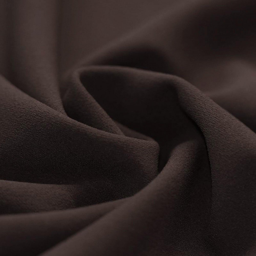 Scuba Crepe Jersey Fabric Brown