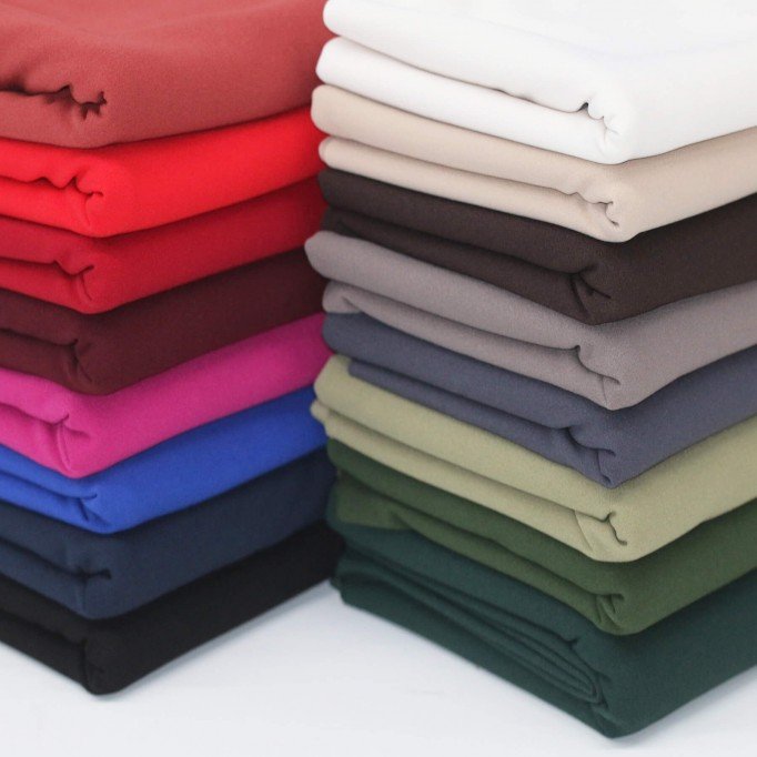 Scuba Crepe Jersey Fabric Dark Grey - (Fabric Outlet)