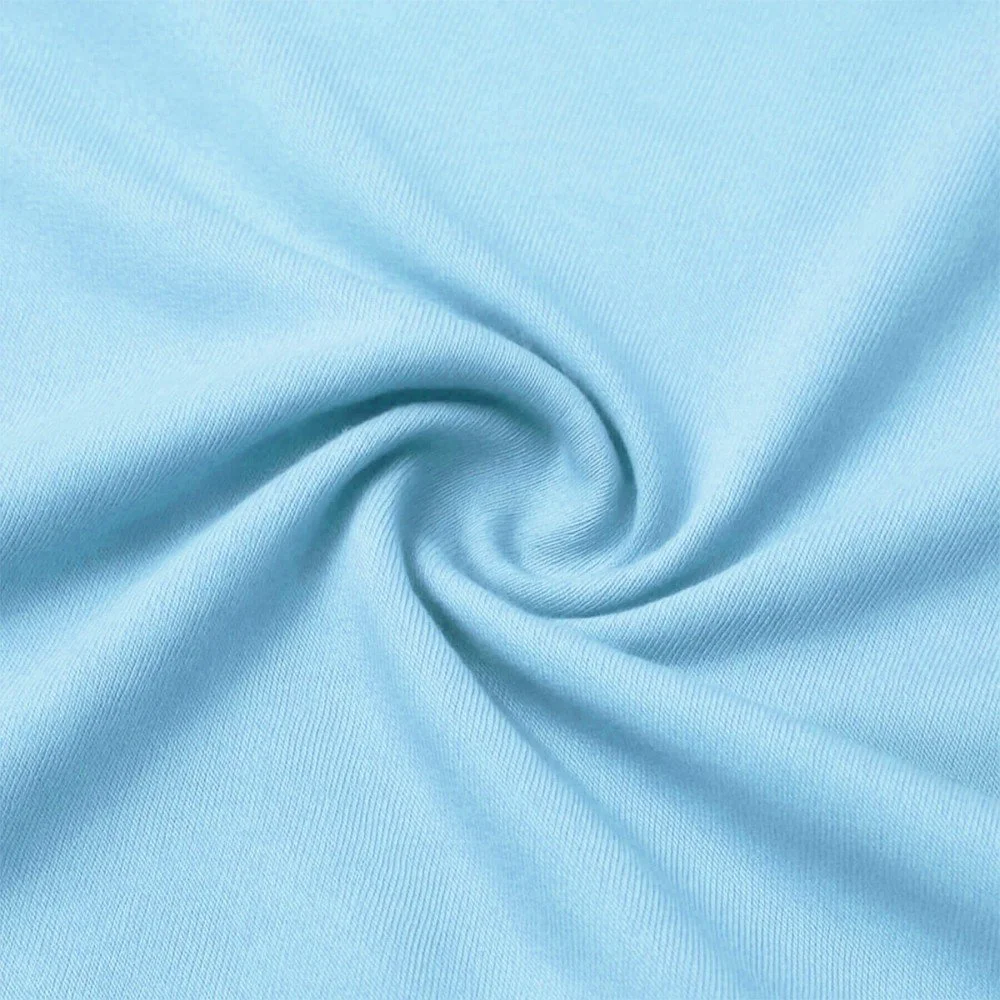 Bamboe Jersey Stof Licht Blauw