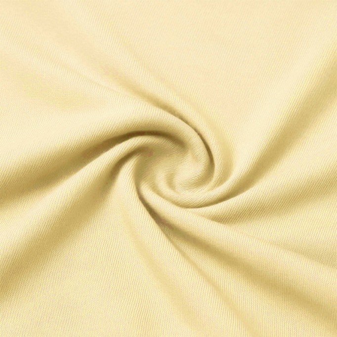 Tissu Jersey Bambou Jaune Clair - (Tissus Jersey)