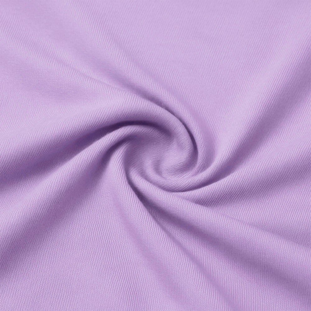 Bambusjersey Stof Pastel Lilla