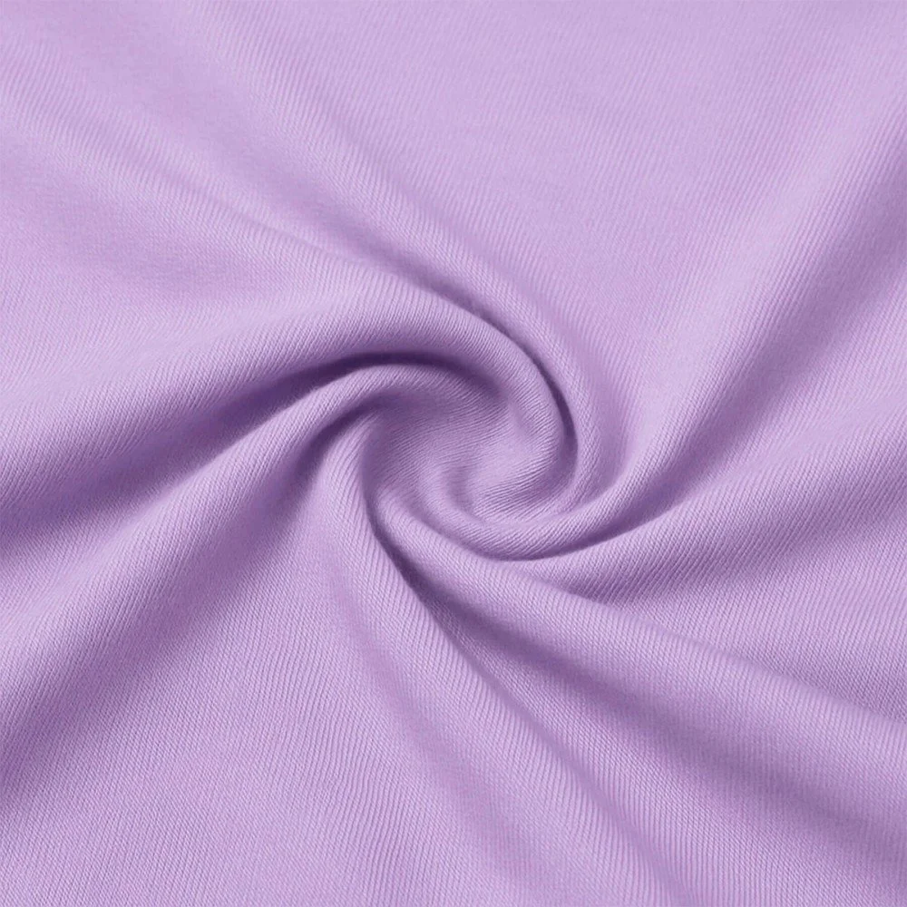 Bamboe Jersey Stof Pastel Lila