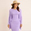 Tissu Jersey Bambou Lilas Pastel - (Tissus Jersey)