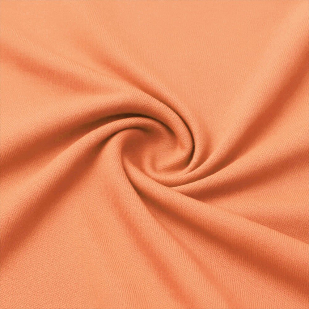 Bambusjersey Stof Pastel Orange
