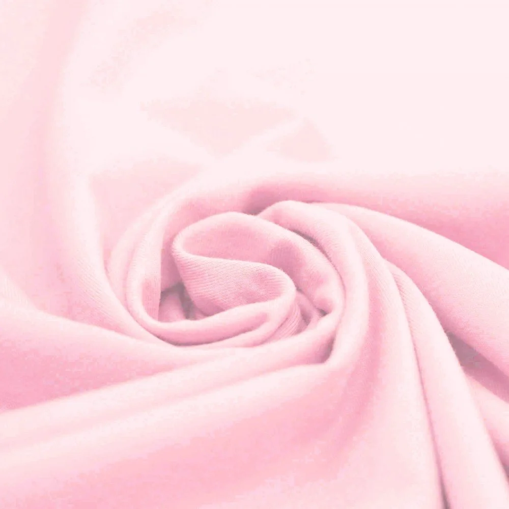 Bomuldsjersey Stof Pastel Pink