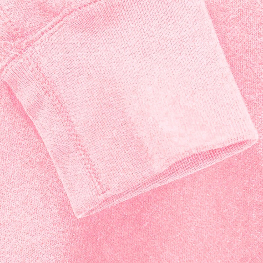 Bündchenstoff Pastell Rosa - Weiches Baumwoll-Bündchen mit Stretch Bündchenstoff Pastell Rosa - (Bündchenstoff)