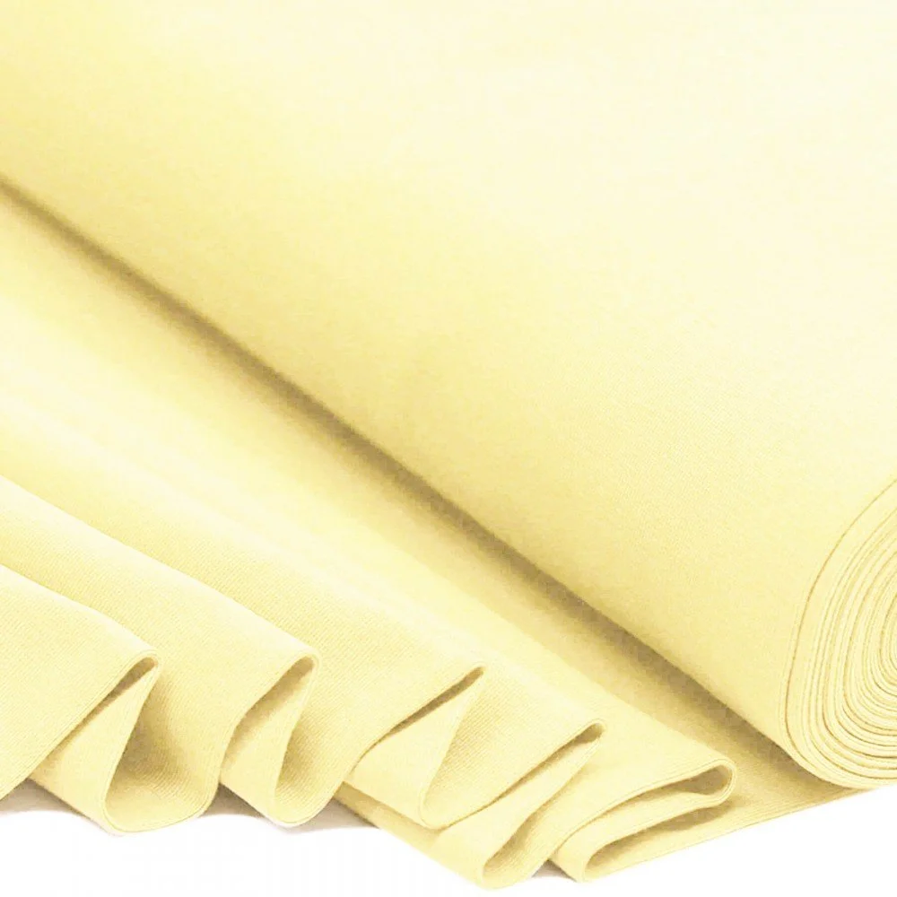 Boordstof Pastel Geel - Zachte Katoenen Boordstof Boordstof Pastel Geel - (Boordstoffen )