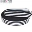 Ruban Élastique 40mm à Rayures Noir Blanc Ruban Élastique 40mm à Rayures Noir Blanc - (Rubans)