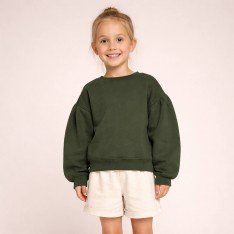 Tissu French Terry Armée Verte