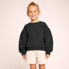 Dresówka Pętelkowa French Terry Czarny Dresówka Pętelkowa French Terry Czarny