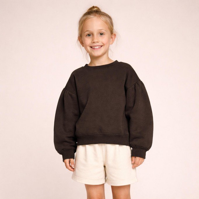 Dresówka Pętelkowa French Terry Czekoladowy Brąz Dresówka Pętelkowa French Terry 