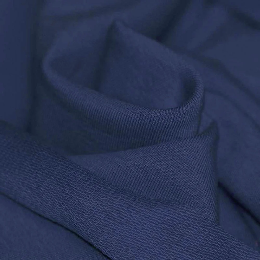 French Terry Stof Donker Blauw