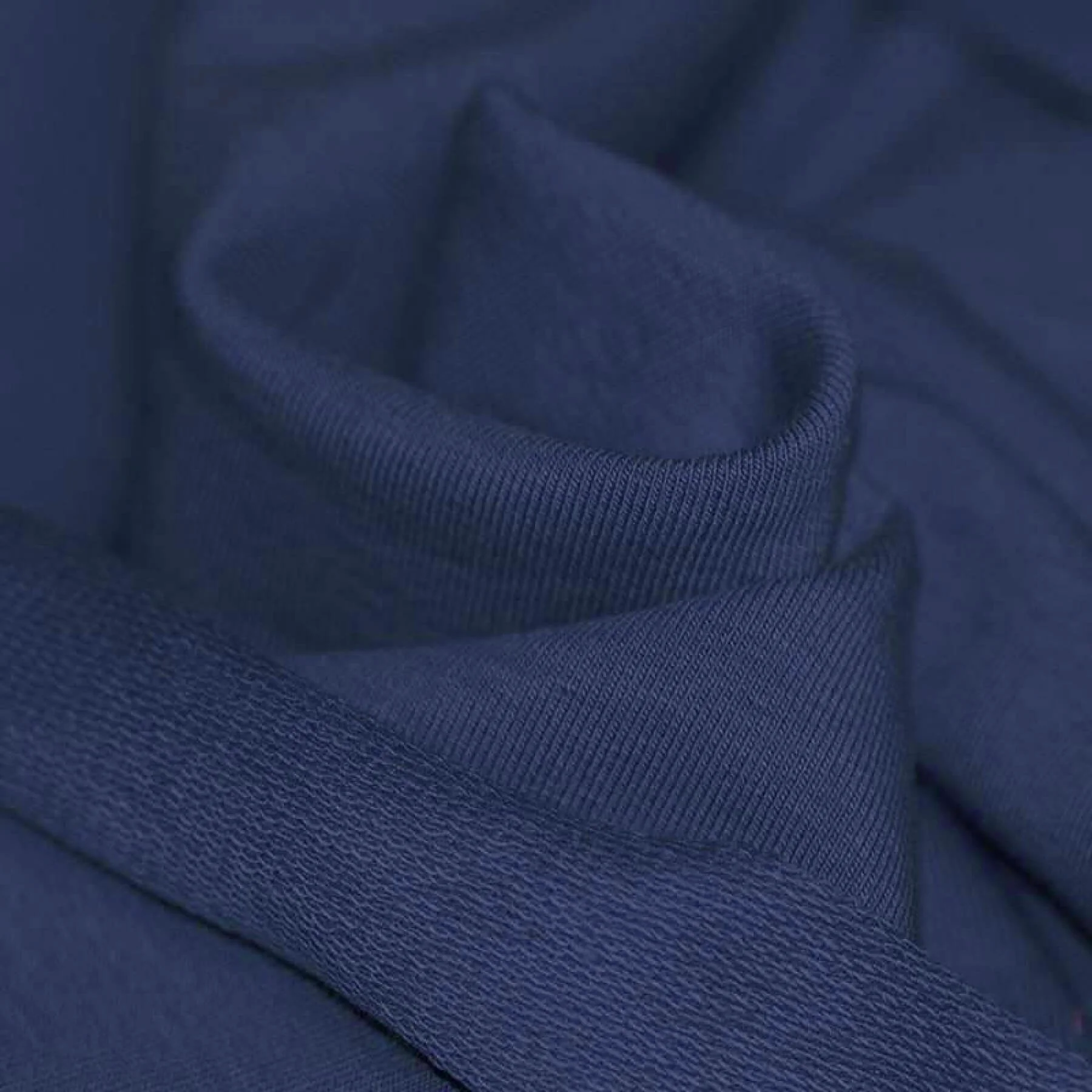 French Terry Stof Donker Blauw