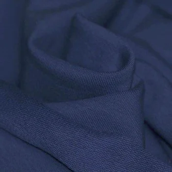 Tessuto French Terry Blu Scuro Tessuto French Terry Blu Scuro