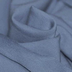 Tissu French Terry Jeans Foncé