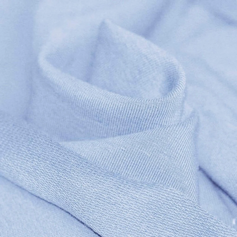 French Terry Stof Licht Blauw