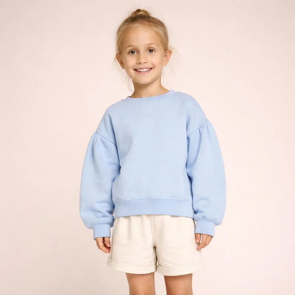 French Terry Stof Licht Blauw