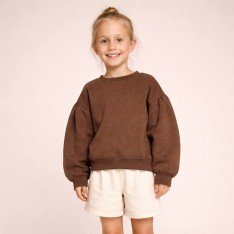 Tissu French Terry Brun Clair 