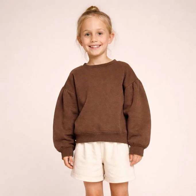 French Terry Fabric Light Brown | Rijs Textiles Sweat Fabric light brown - (Sweat Fabric)