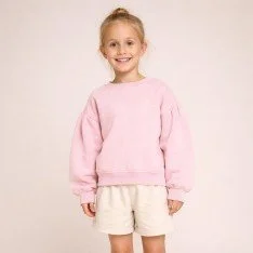 French Terry Stof Pastel Roze French Terry Stof Pastel Roze