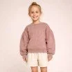 French Terry Fabric (Yarn Dyed) Melee Old Pink French Terry Fabric (Yarn Dyed) Melee Old Pink - (Sweat Fabric)