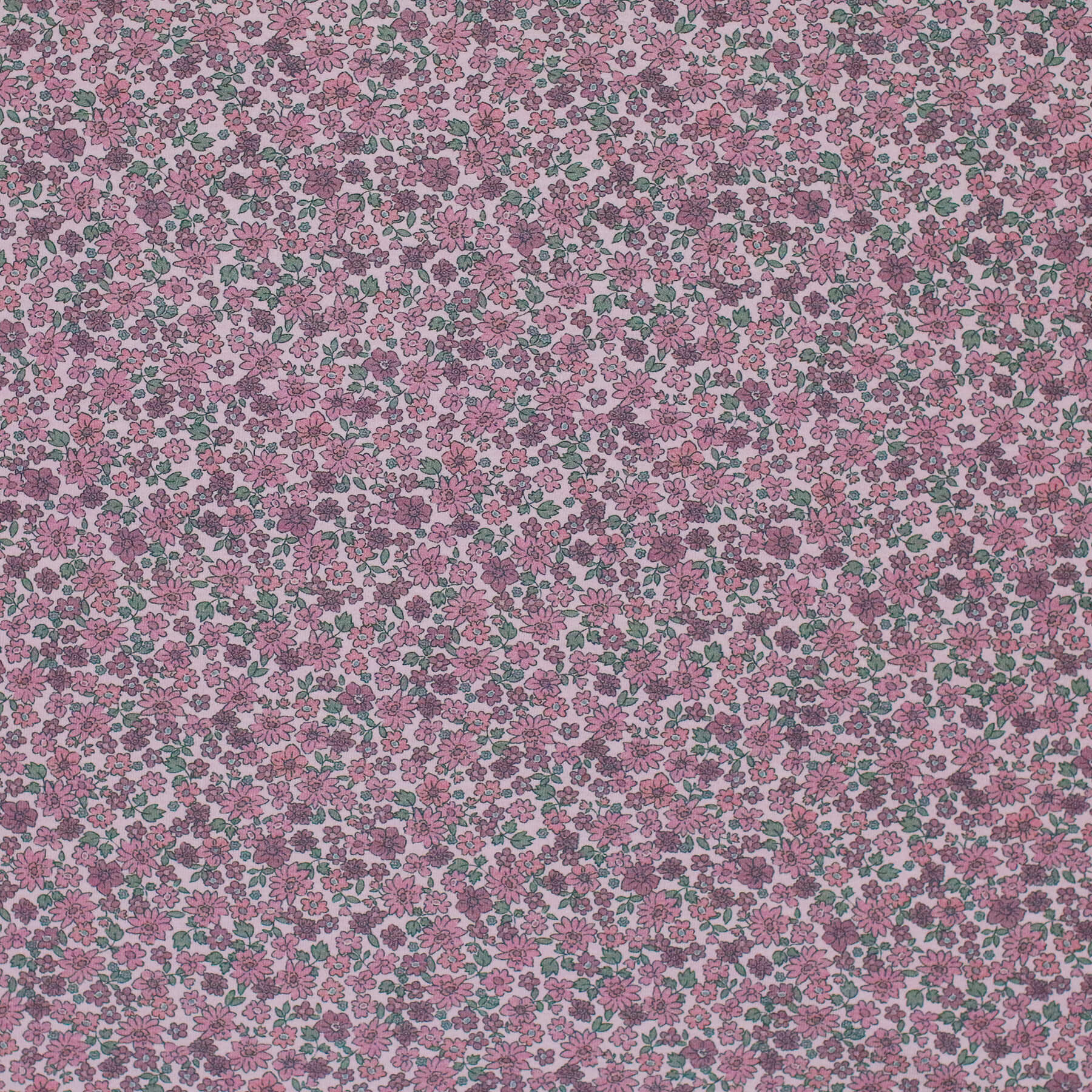 Jersey Katoen Digitale Print - Lieve Kleine Bloemen Framboos