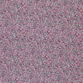 Jersey Cotton Fabric Digital Print - Sweet Little Flowers Raspberry