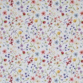 Jersey Di Cotone Stampa Digitale - Fiori Di Campo Jersey Di Cotone Stampa Digitale - Fiori Di Campo