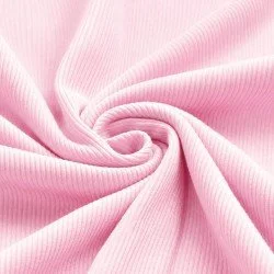 Rib Jersey Strikstof Pastel Pink